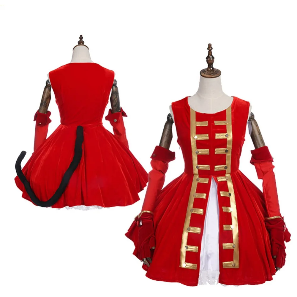 Бесплатная доставка платье Fate Stay Night Tohsaka Rin с рубинами женский косплей одежда для