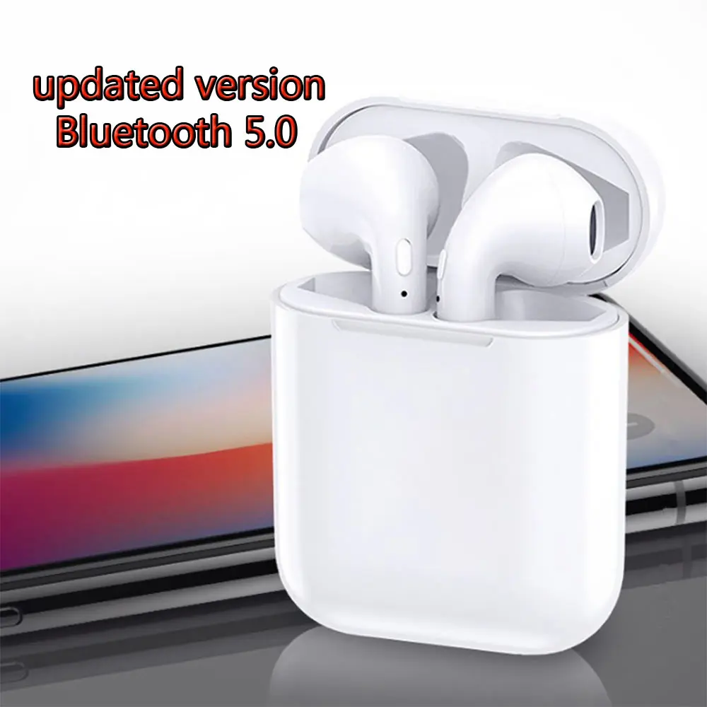 Обновленная гарнитура 5 0 Bluetooth наушники i9s беспроводные с микрофоном зарядная