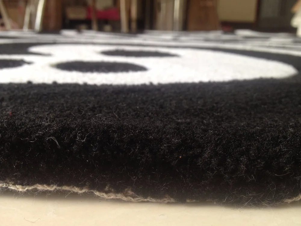 Континентальный Классический черно белый ковер ручной акриловый для гостиной