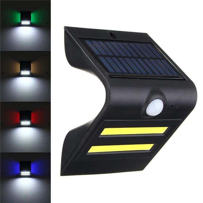 

LED Solar Power PIR Motion Sensor Wall Light Outdoor Waterproof Energy Saving Street Yard Path Home Garden Security Lamp COB LED