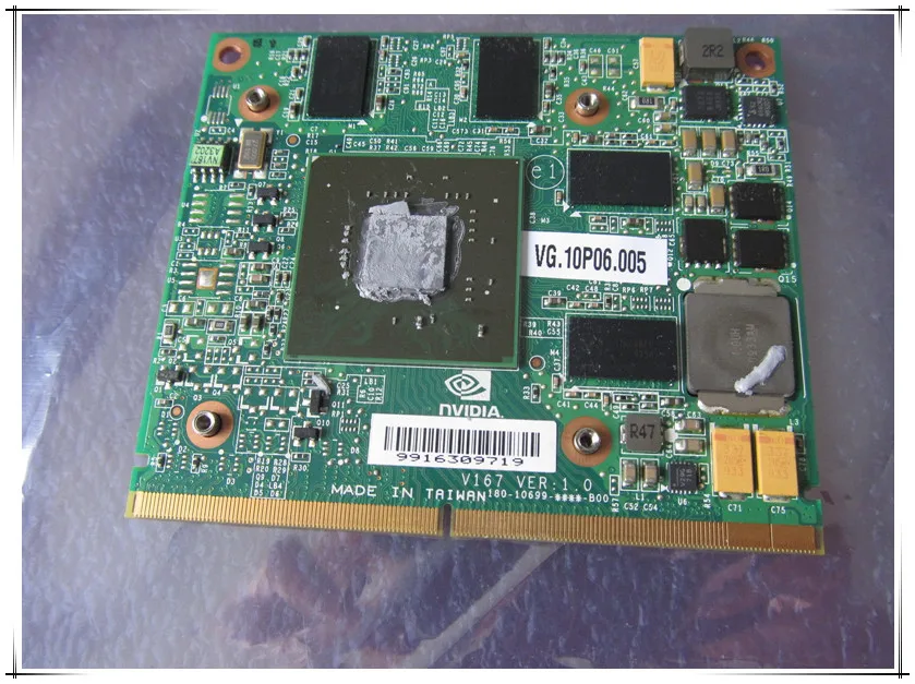 Графическая карта для ACER 1GT 240M MXM 8735G 7738G 5739G N10P GS A2 Чипсет nVidia vg.10p06005 полностью