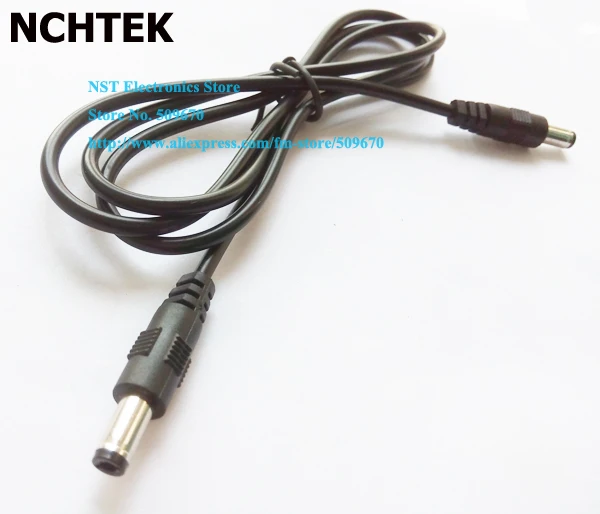 NCHTEK DC 12 В мощность 5 5x2 мм штекер м/м Удлинительный кабель для CCTV 1 м/Бесплатная