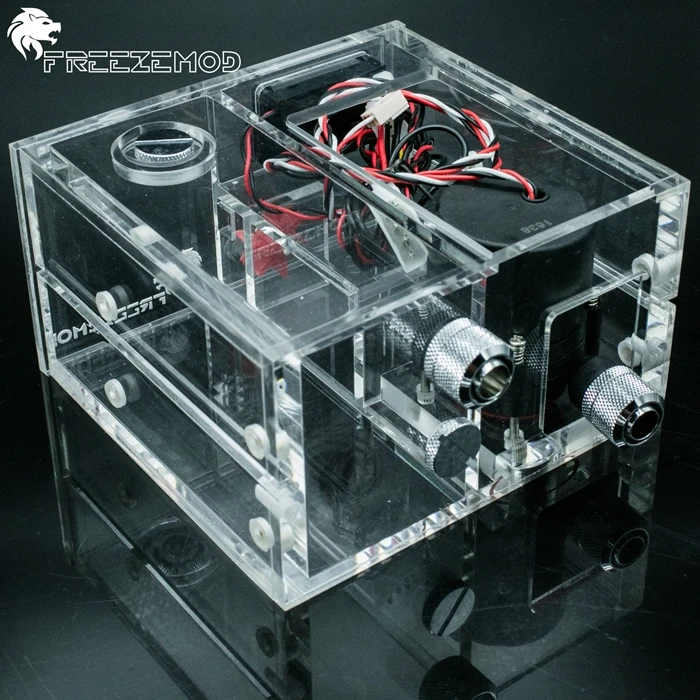 Freezemod двойной оптический привод резервуар для воды с SC600 водяной насос + термометр