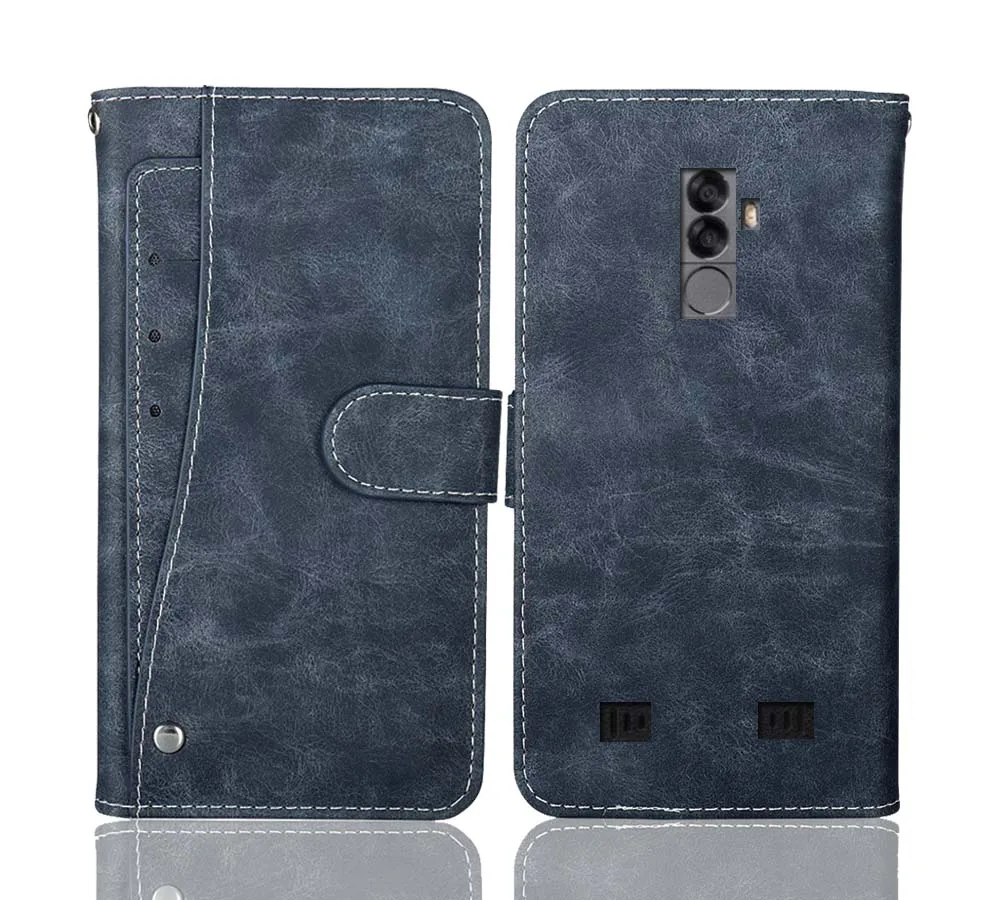 New Design! Doogee S55 Case Luxury Wallet Vintage Flip Leather Phone Cover For With Card Slots | Мобильные телефоны и