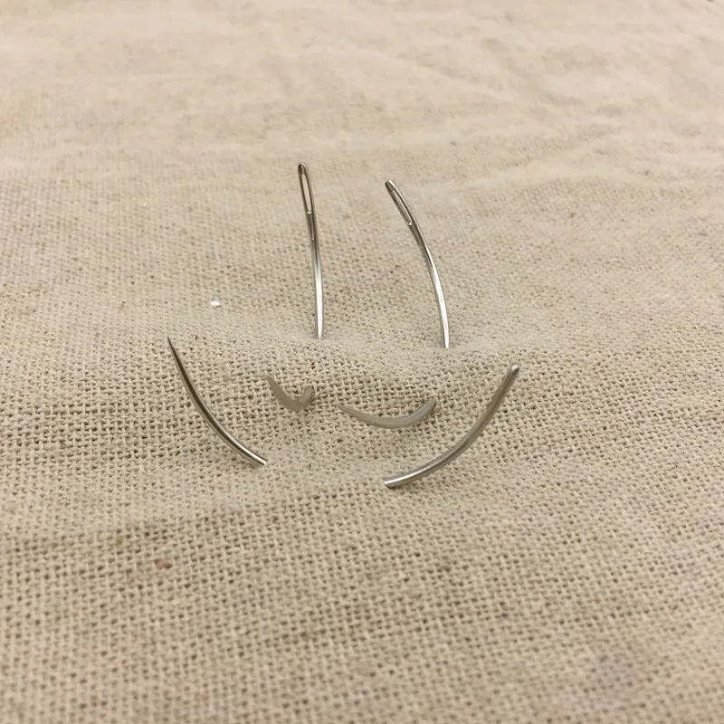 Изогнутые швейные иглы из нержавеющей стали 10 шт. 5 см | Дом и сад