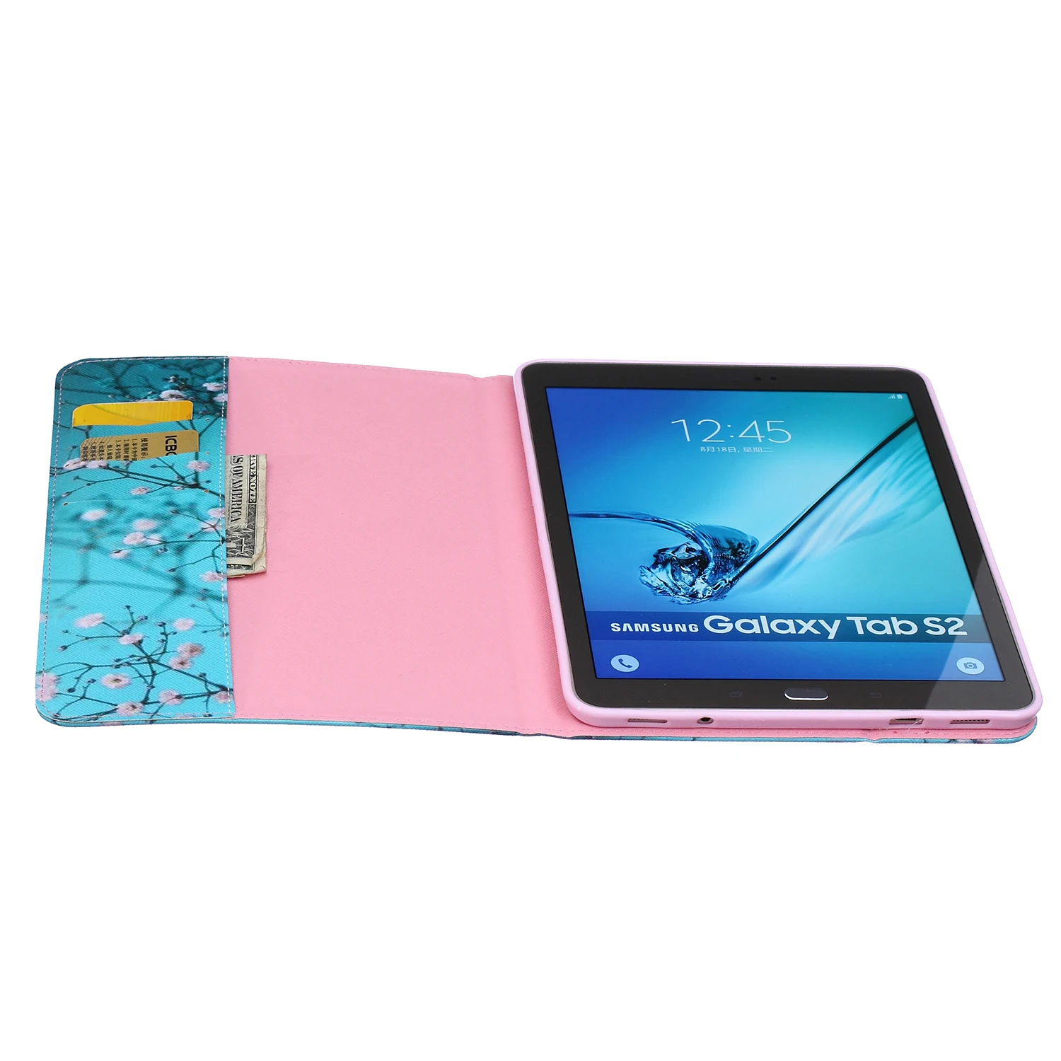 Модный раскрашенный флип-чехол из искусственной кожи для samsung Galaxy Tab S2 9 7 T810 T815 SM-T815