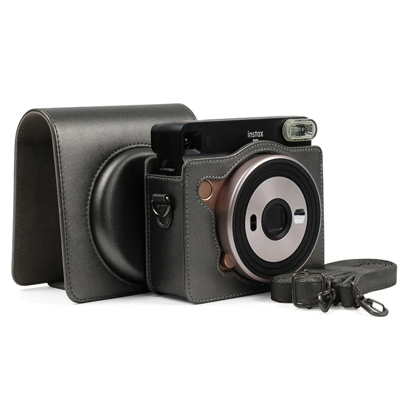 Защитный чехол для камеры Fujifilm Instax Square SQ6 сумка из искусственной кожи с плечевым