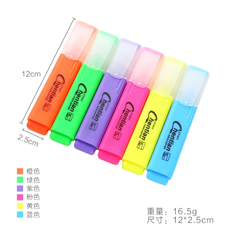 Coloffice Marker Pen Creative Candy Color Large Capacity Highlighter Student Prize Mark Graffiti Pen Children Stationery 1PC