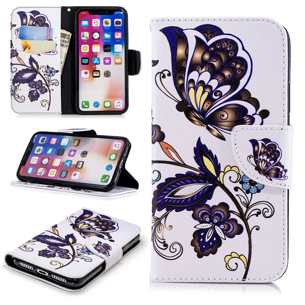 Кожаный чехол JFWEN для iphone X, 7, 8, 6, 6S Plus, XS, чехол для MAX XR, флип-кошелек, чехол для телефона s, для iphone 5, 5S, SE, 6, 7, 8 Plus, X, чехол