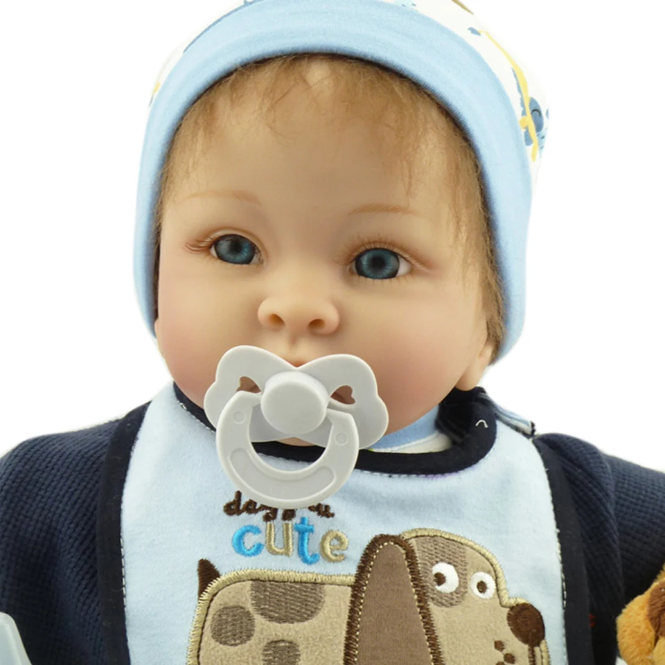 Мягкий силиконовый реалистичный Реборн 55 см 22 дюйма|reborn baby doll|reborn baby55 cm |