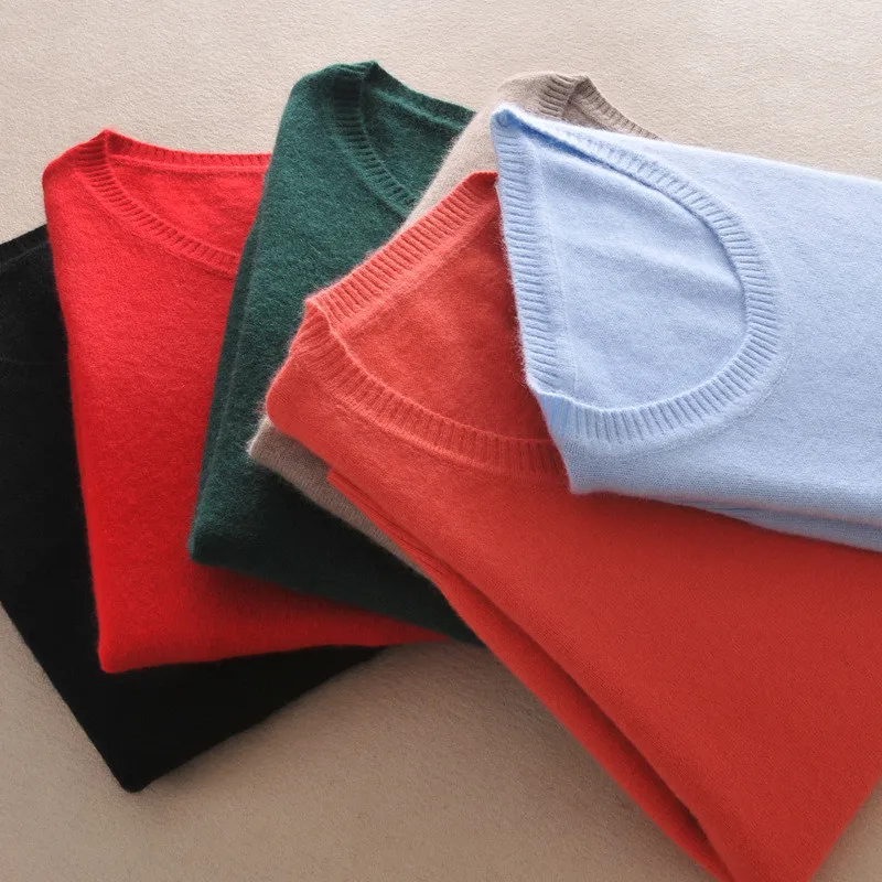 Fashion 2016 Sweater Women Pullovers Solid Knitted Sweaters Top for Autumn Winter Cashmere and | Женская одежда