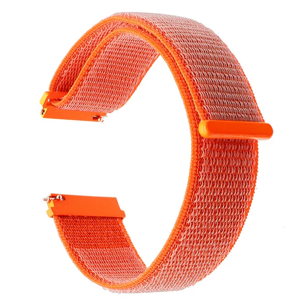 18 20mm Quick Release Nylon WatchBands Wrist Strap for Nokia Withings Steel HR 36MM 40MM Watchband for Nokia steel hr band strap - Цвет: orange