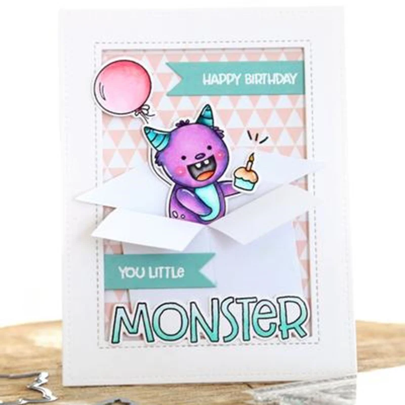 CH LITTLE MONSTERS штампы и для резки металла DIY трафарет скрапбукинга бумаги ручной