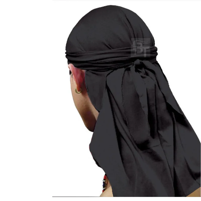 Горячая Распродажа; Новинка; Модная элегантная спандекс короля Durag Байкер головка Обёрточная бумага Тюбетейка бандану ДУ тряпка для мужчин