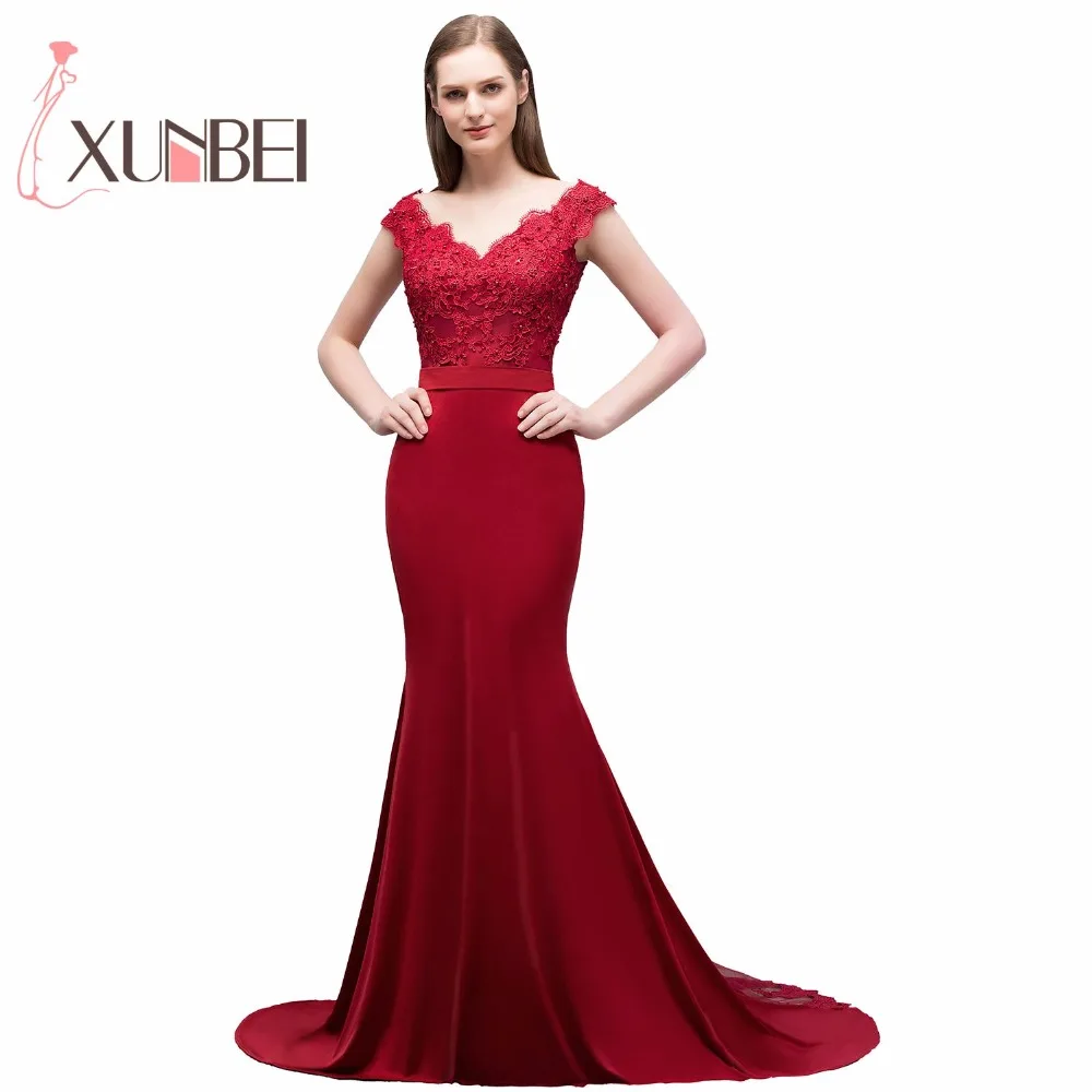 Robe demoiselle d'honneur Русалка бордовые кружевные платья подружек невесты сексуальные