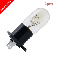 2 pcs new universal replacement parts microwave oven globe lamp bulb straight terminals 230v 20w t170 series for lg sr059