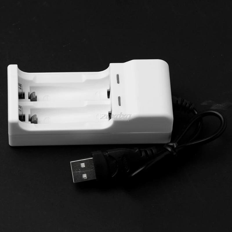 Интеллектуальное 2 слота 1 В USB зарядное устройство для перезаряжаемые NiMH NiCd AA AAA