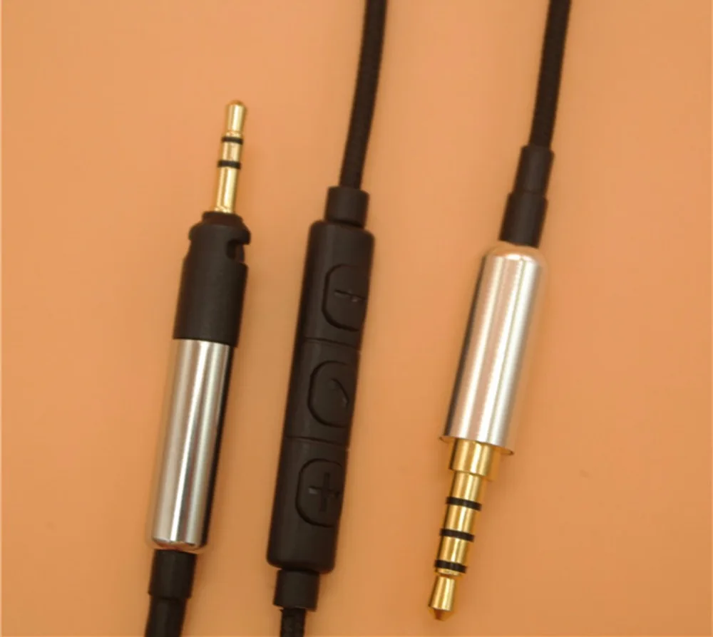 3 5 мм до 2 Замена Обновление кабель Шнур с микрофоном для Sennheiser HD598 HD558 HD518 HD595 HD579 HD599