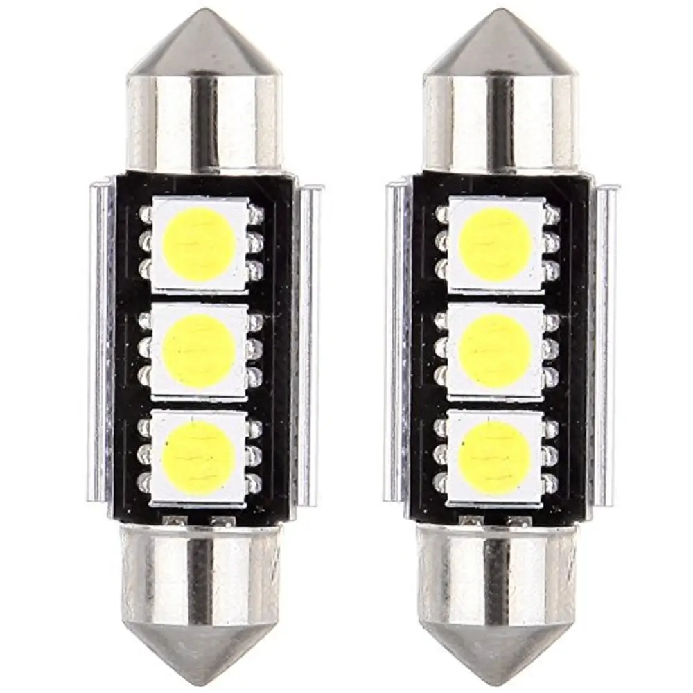 10 шт. 36 мм 39 41 3 SMD 5050 Чистый Белый купол Festoon CANBUS без ошибок автомобильный