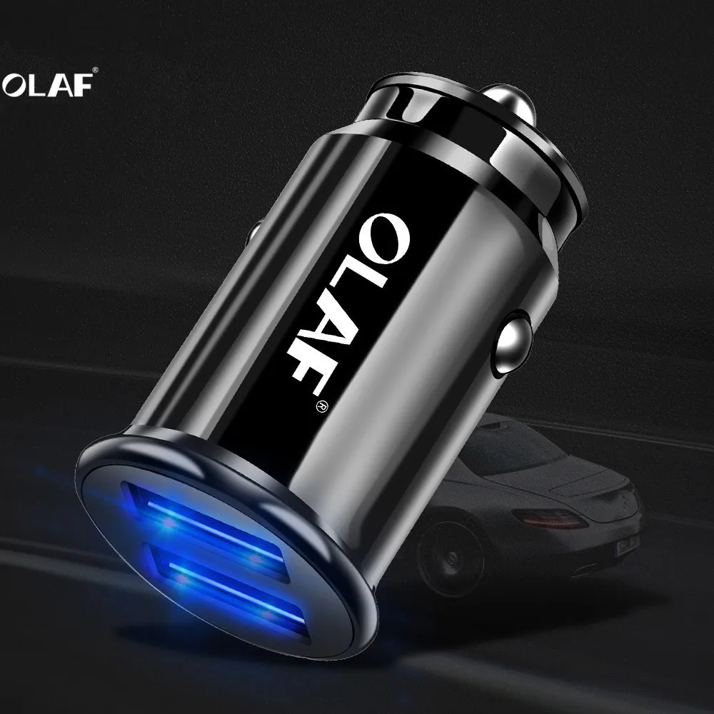 Автомобильное зарядное устройство OLAF USB для Xiaomi mi a2 Быстрая зарядка 2 порта 3 4 A