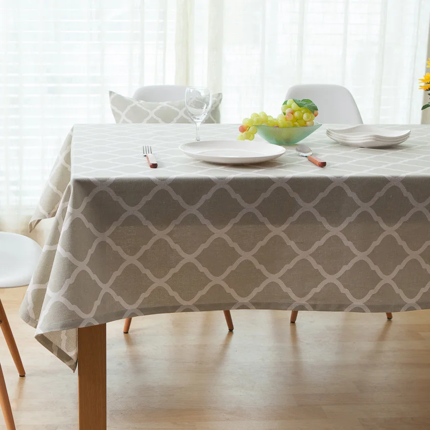 

Geometric Pastoral Table Cloths Kitchen Table Covers Coffee Rectangular Dining Table Cloth Tablecloth Waterproof Oliesikker Duge