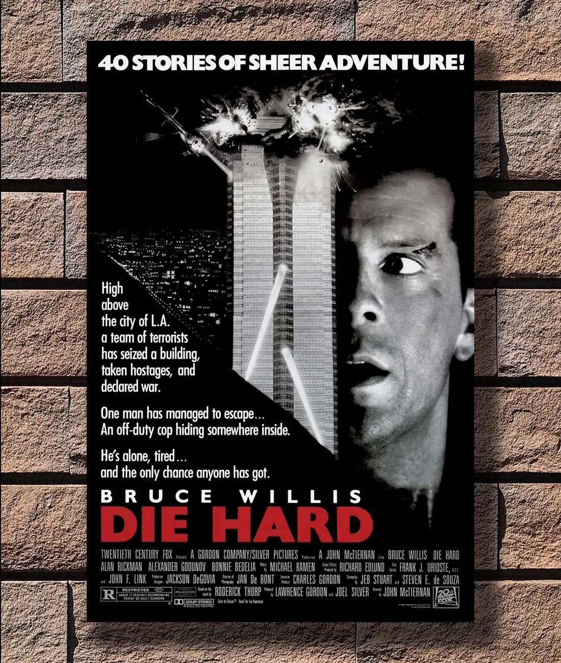Q0309 плакаты и принты DIE HARD Movie Редкие Горячие 40x27 36x24 художественный постер картина