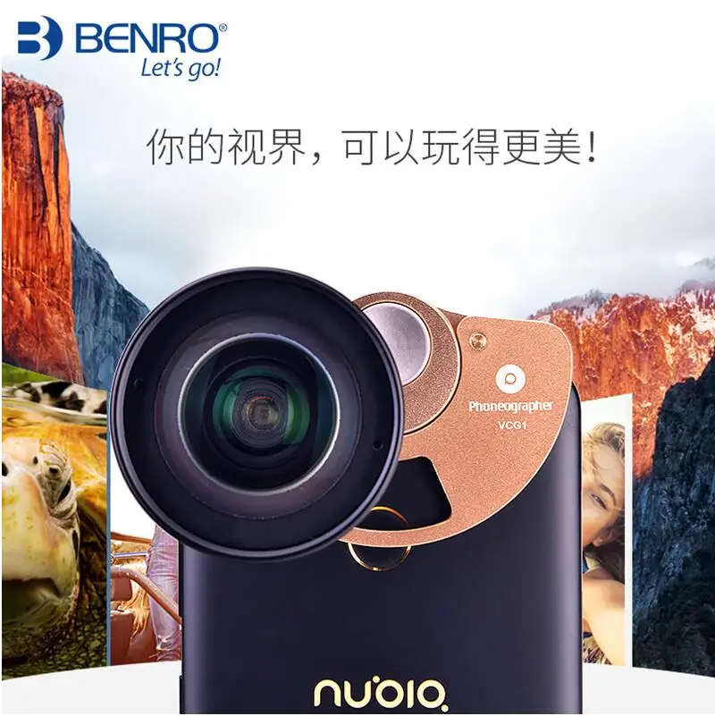 Benro wide angle fisheye portrait macro Professional Phone Camera Lens Kit Clip