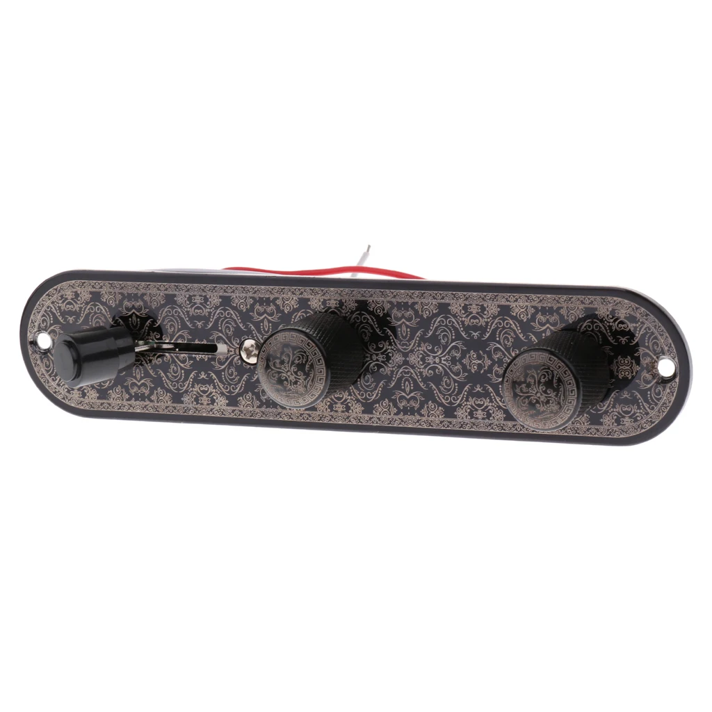 

160x35x50mm ABS Guitar Prewired Control Plate 3 Way Toggle Switch for Telecaster Guitar