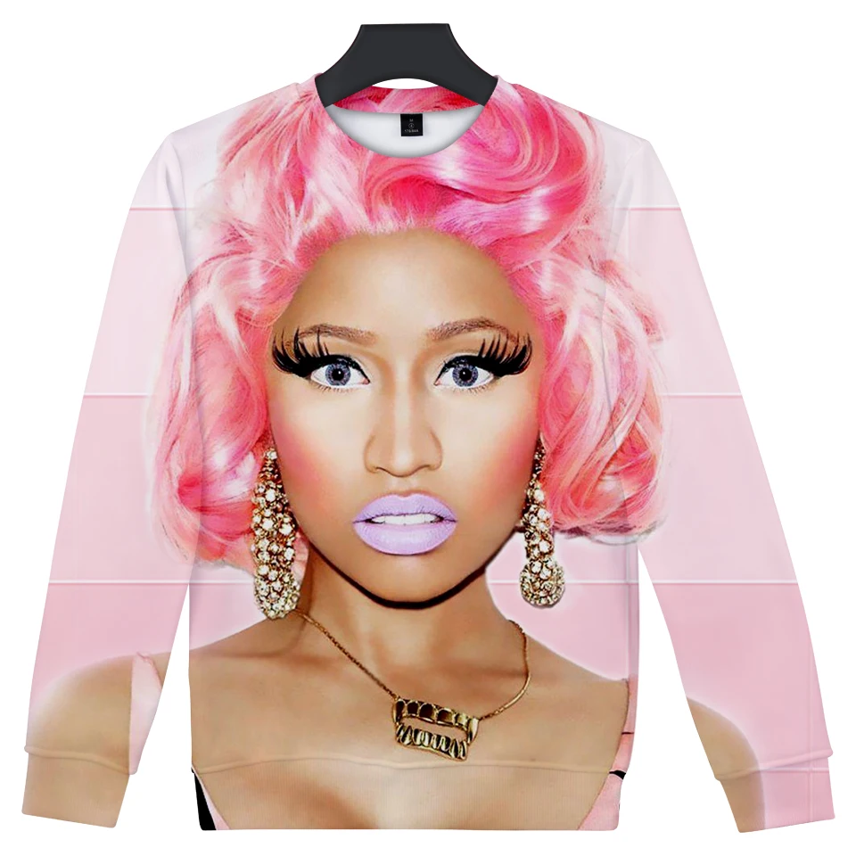 Модная мягкая 3D Толстовка Nicki Minaj с капюшоном для мужчин и женщин забавные
