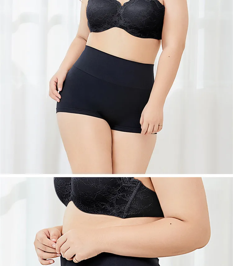 DELIMIRA Women's Plus Size Everyday Seamless Boyshort Tummy Control Shaping Panties