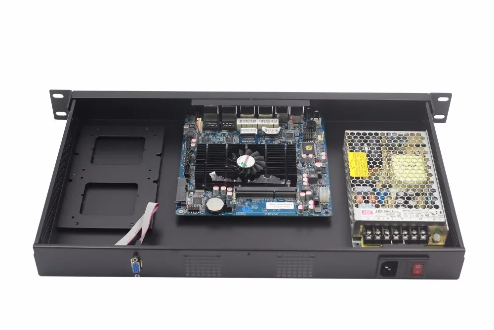 Hcipc B202-2 HCL-SD2550-4LA-BareBone, ATOM D2550+ By Pass, 4LAN 1U брандмауэр Системы/маршрутизатор, 4LAN маршрутизатор, брандмауэр Материнская плата