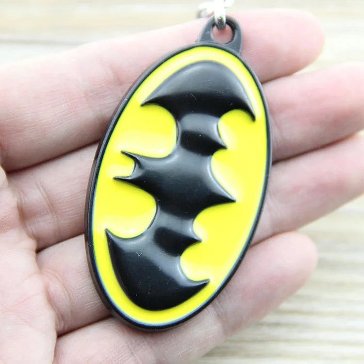 Классические брелки с логотипом Бэтмена из сплава цинка Подвесные Брелки