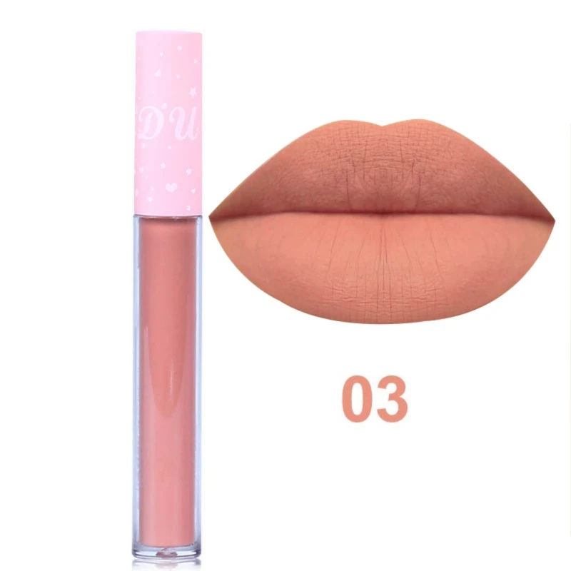 Новый бренд 6 цветов Макияж матовая помада для губ цвет жидкая блеск губная