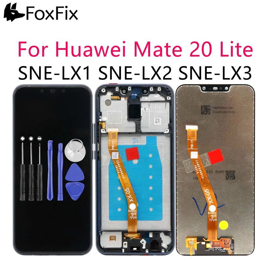 Для huawei mate 20 Lite SNE-LX1 ЖК-дисплей с сенсорным экраном дигитайзер с рамкой для huawei mate 20 Lite lcd LX2 LX3 сменный экран