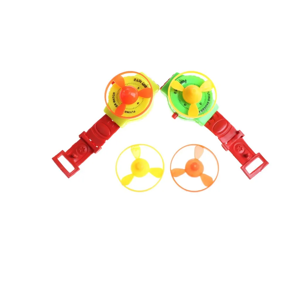 Летающая Тарелка Часы пусковая установка с 2 летающими дисками мини креативный