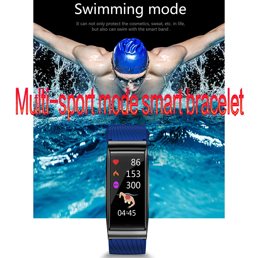 IP67 Водонепроницаемый F4 smart watch Напульсники ручные часы фитнес трекер скорость сна