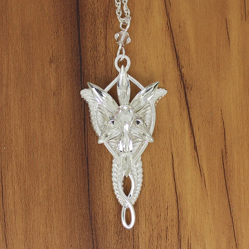 925 пробы серебро Arwen Evenstar кулон ожерелье ювелирные изделия подарок металлический чехол упакован
