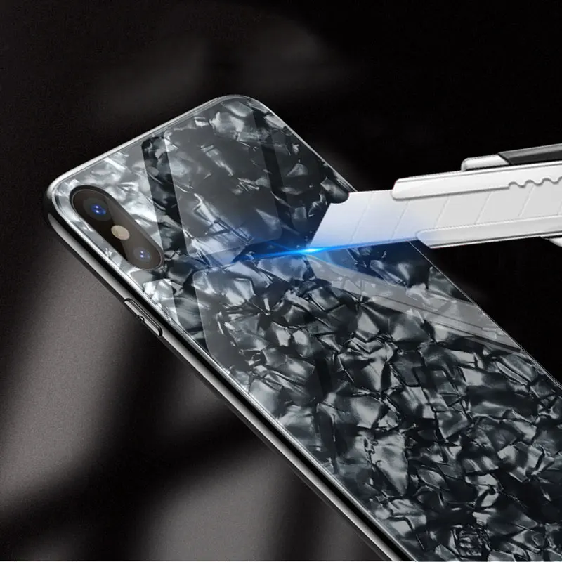 Закаленное стекло чехол для iPhone 10 8 7 Plus роскошные мраморные чехлы Чехол 6 6s X