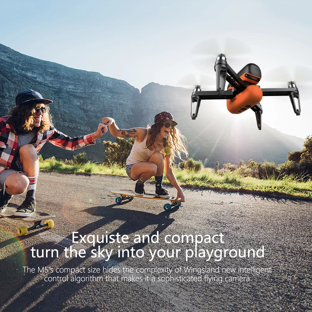 M5 Wifi FPV Selfie Smart Drone с HD камерой 720P оптический поток gps RC Квадрокоптер Мультикоптер