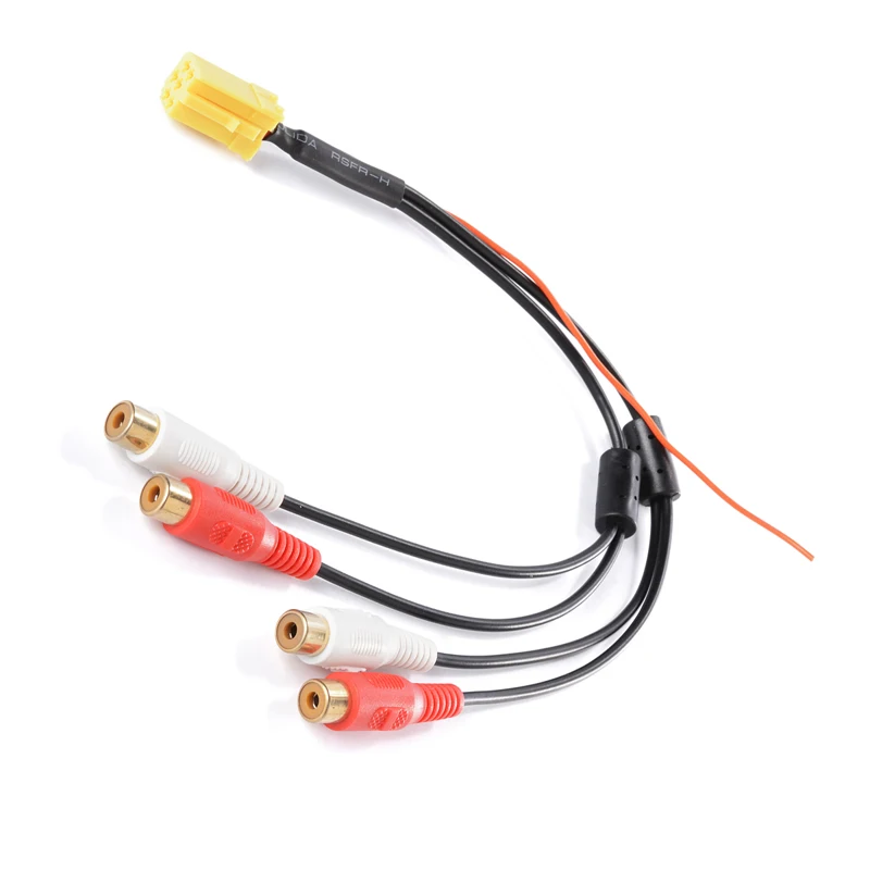 

Biurlink автомобильный радиоприемник Mini 6Pin ISO адаптер Aux линия Out 4 chinch кабель 4RCA разъем