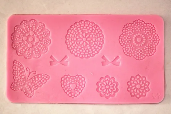 Bud Silk Flowers Die Flip Sugar Cake Mould Lace Butterfly Love B107 |