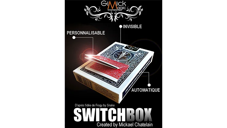 

SWITCHBOX (Gimmick and Online Instructions) by Mickael Chatelain / close-up street card magic tricks wholesale