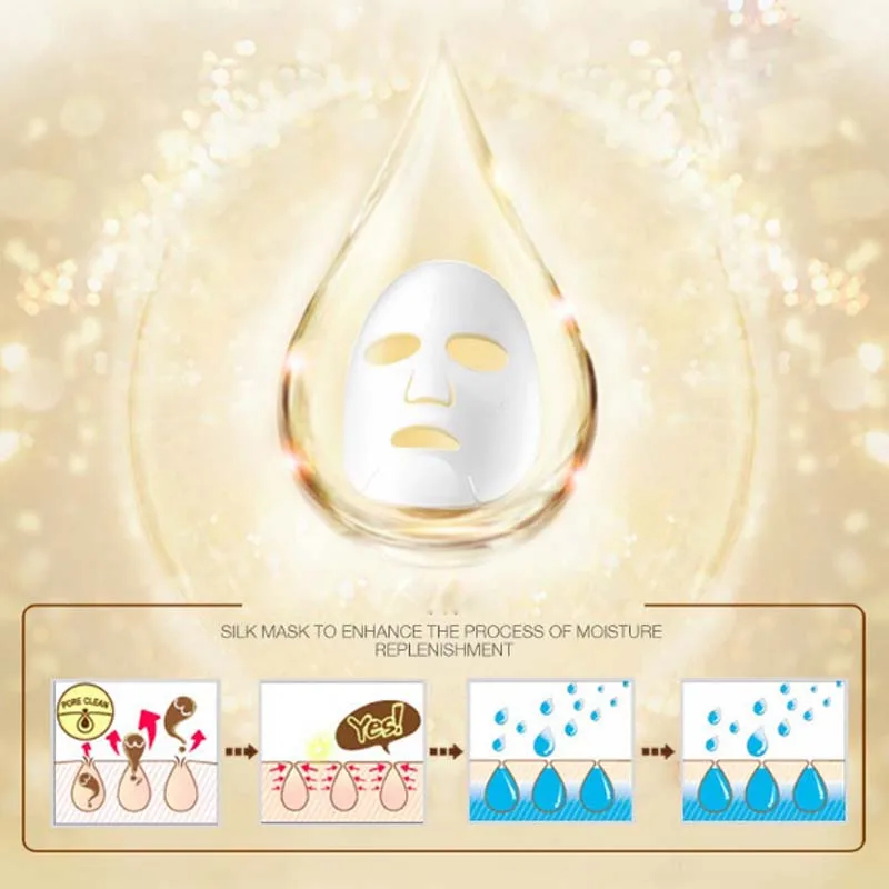 2 шт. Антивозрастная укрепляющая шелковая протеиновая увлажняющая маска для лица