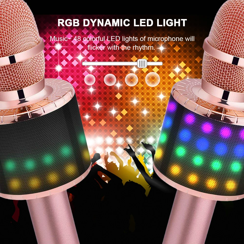 Bluetooth беспроводной ручной микрофон профессиональный музыкальный плеер для