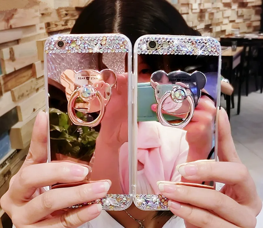 Роскошный чехол со стразами для Xiaomi 8 9 SE MAX2 5X Redmi 8A Note5A 7 6 Pro блестящий зеркальный