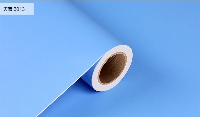 New Plain color thick PVC wallpaper self-adhesive solid color wallpapers bedroom living room decoration wall stickers waterproof
