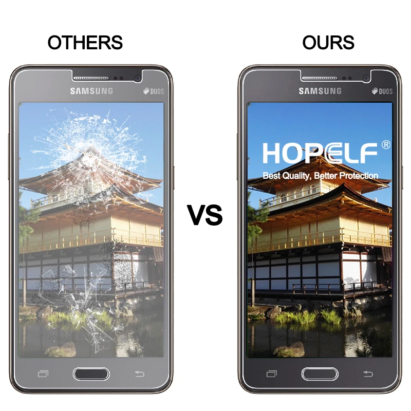2 шт HOPELF закаленное стекло для samsung Galaxy Grand Prime стекло G530 Защита экрана для samsung Grand Prime закаленное стекло