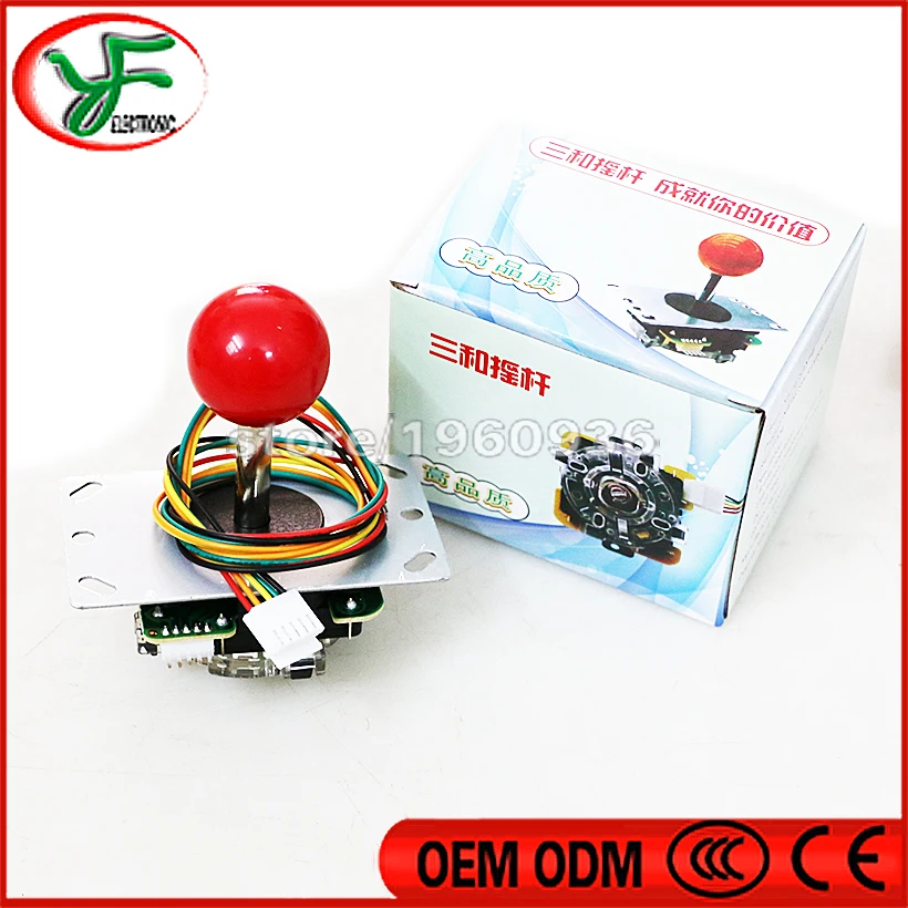10 шт. классический джойстик SANWA квадратные и круглые ворота с 5-контактным кабелем