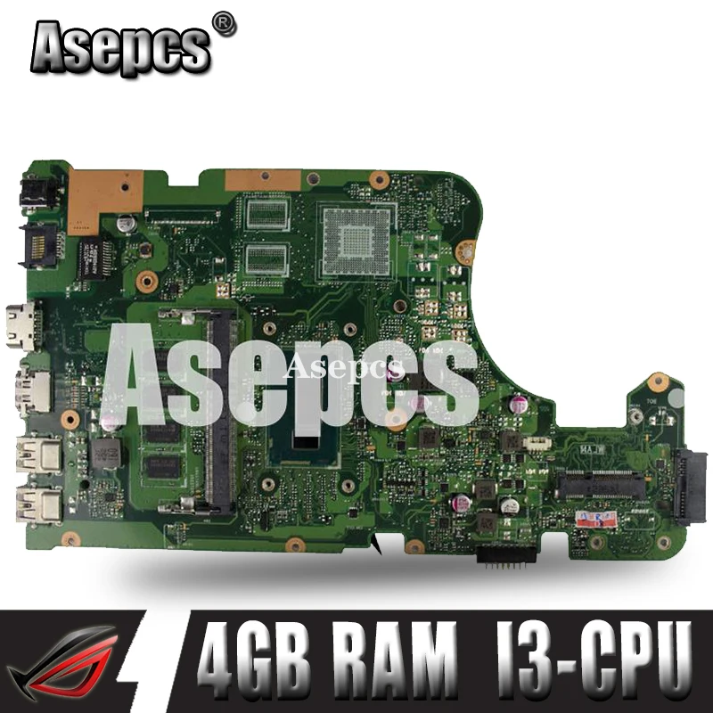Asepcs X555LD материнская плата для ноутбука ASUS X555LA X555LD X555LF X555LJ X555L X555 Тесты оригинальная материнская плата 4GB-RAM I3-CPU
