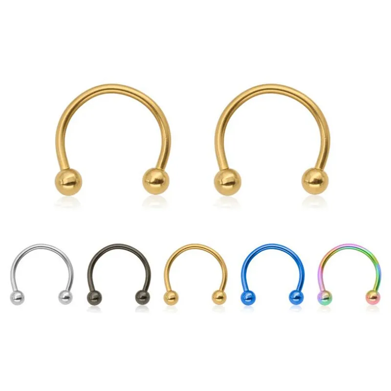

shi55 316 L Stainless Steel Body Jewelry Vacuum Plating No Easy Fade Allergy Free